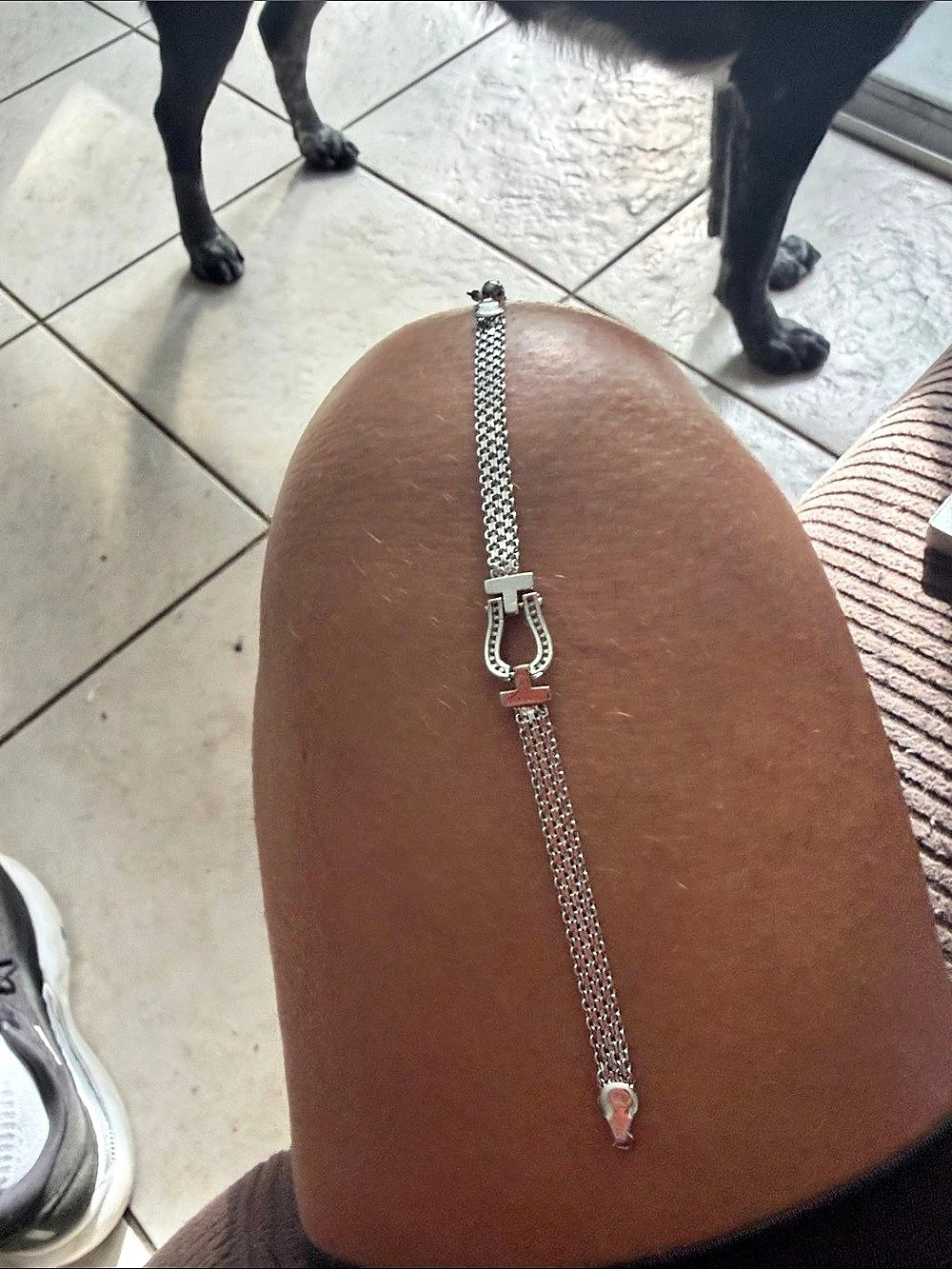 Silver-Tone Mesh Bracelet Like New